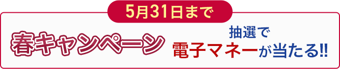 1月31日まで冬キャンペーン最大10万円電子マネーもらえる!
