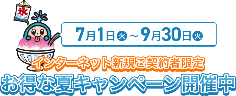 お得な夏キャンペーン開催中