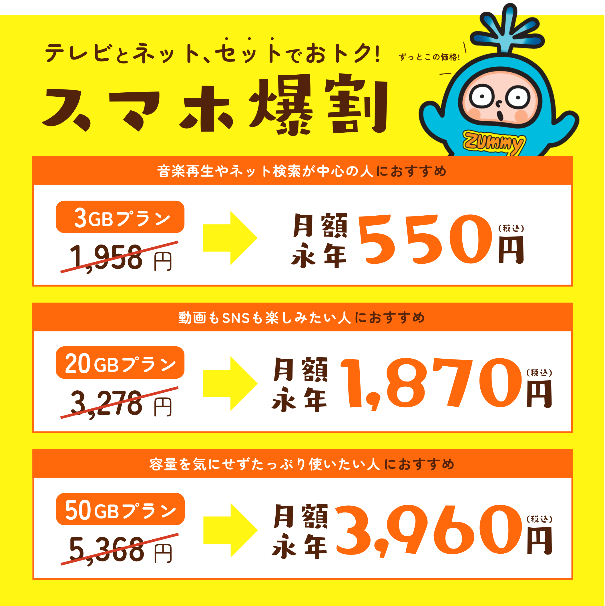 スマホ爆割は家族みんなが対象!